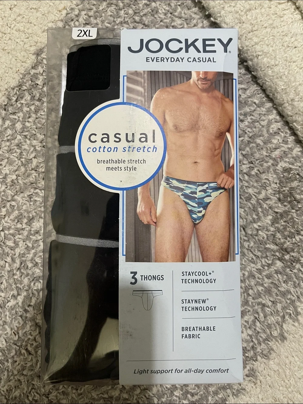 NIP- Jockey - Men’s 2XL- 3 Pack Thongs